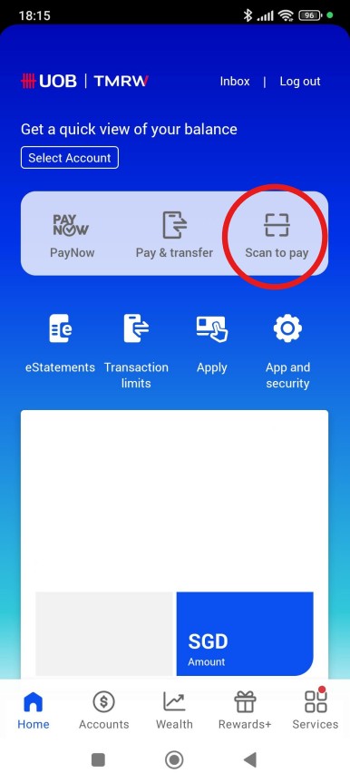 UOB Scan to pay
