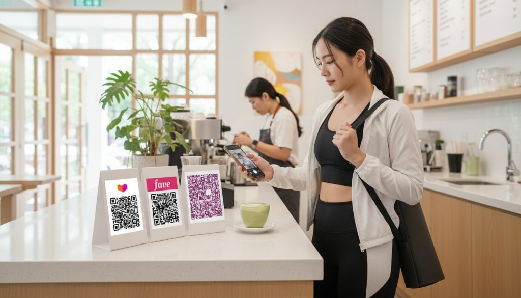 Before SGQR, merchants has to print one QR per payment option, which caused confusion, looked untidy, and took up counter space